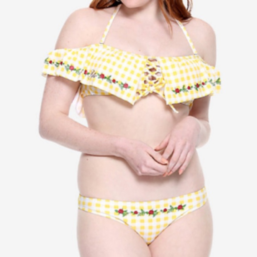 Disney Beauty & The Beast Belle Swim Top Hot Topic‎